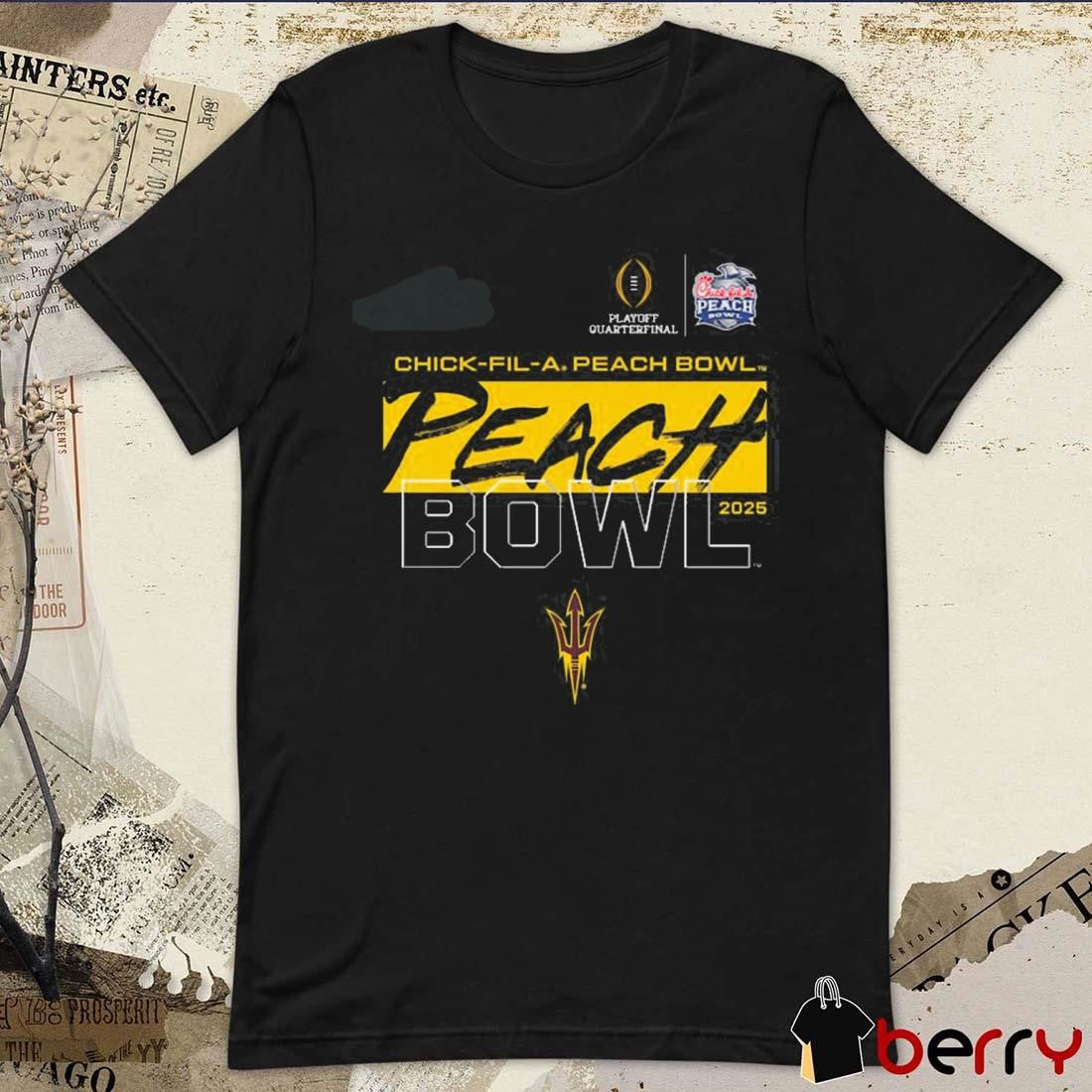 Arizona State Sun State Football 2025 College Football Playoffs Quarterfinals Chick-A-Fil Peach Bowl t-shirt