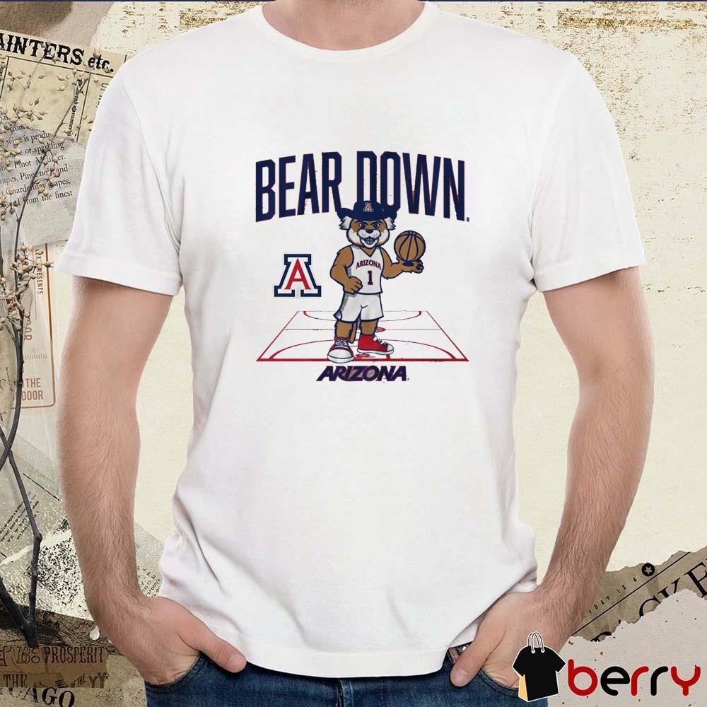 Arizona Wildcats Mascot Court Bear Down Big 12 Conference 2025 t-shirt