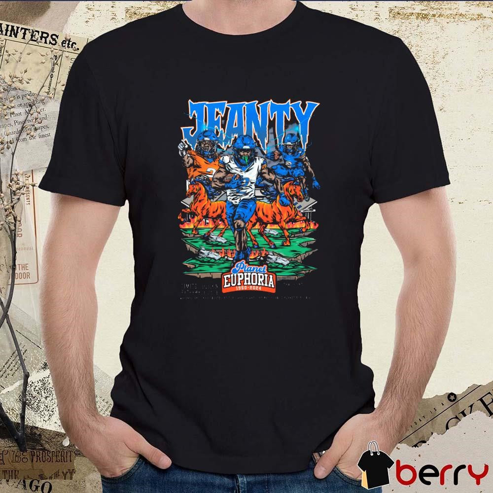 Ashton Jeanty Boise State Broncos Planet Euphoria Art t-shirt