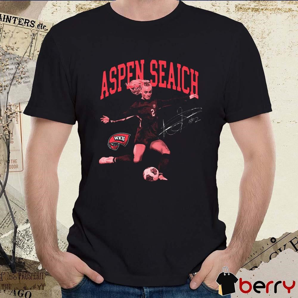 Aspen Seaich Aspen Seaich WKU Western Kentucky University Portrait Signature t-shirt