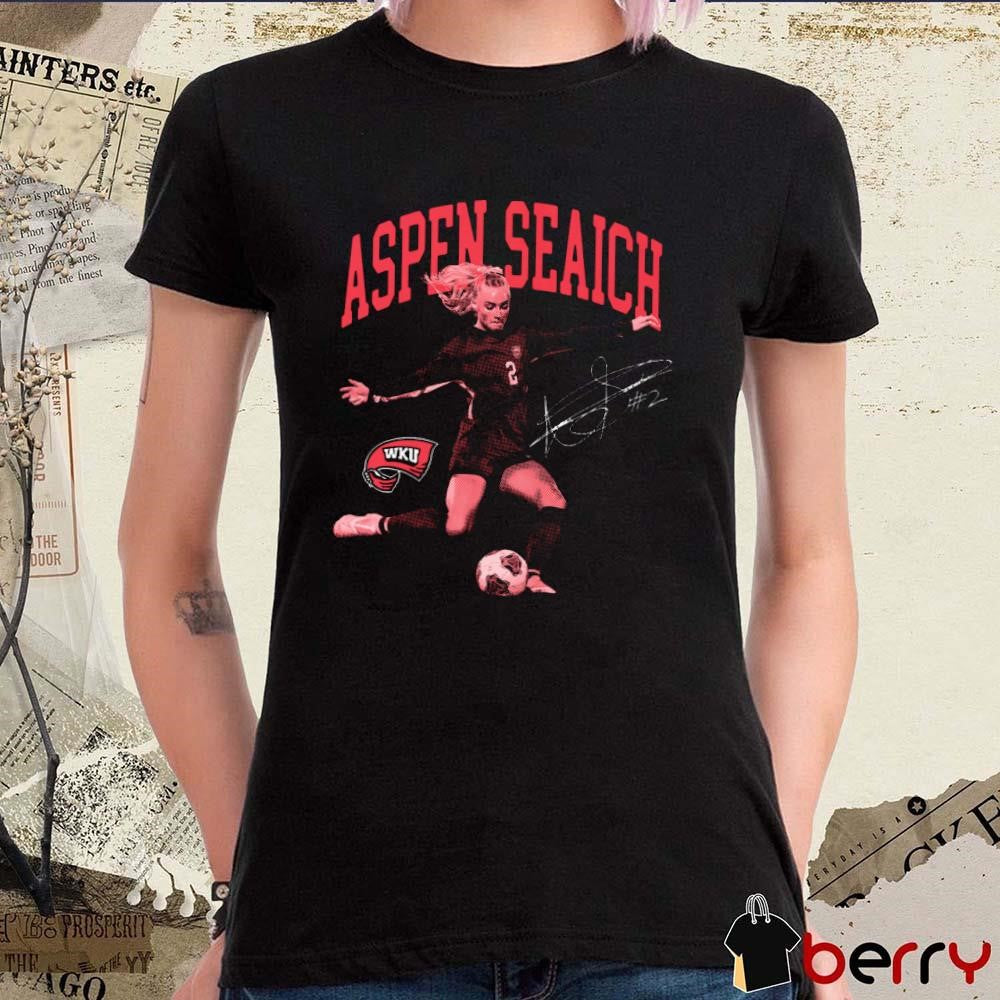 Aspen Seaich Aspen Seaich WKU Western Kentucky University Portrait Signature t-shirt