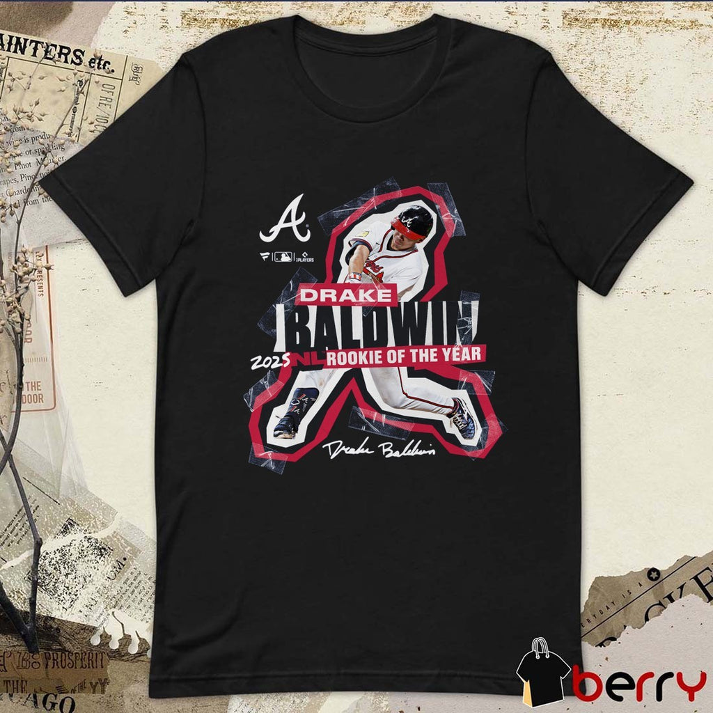 Atlanta Braves Drake Baldwin 2025 MLB National League Rookie of the Year Signature t-shirt