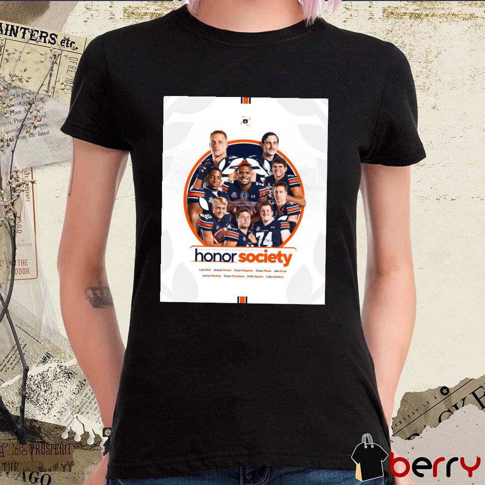 Auburn Tigers football Congratulations 9 Auburn Men Named To The 2025 Academic Honor Society Poster t-shirt
