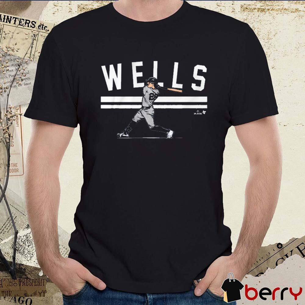 Austin Wells Slugger Swing New York Yankees MLB t-shirt