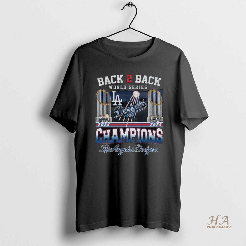 Official Back 2 Back World Series Champions 2024 2025 Los Angeles Dodgers Mlb Baseball