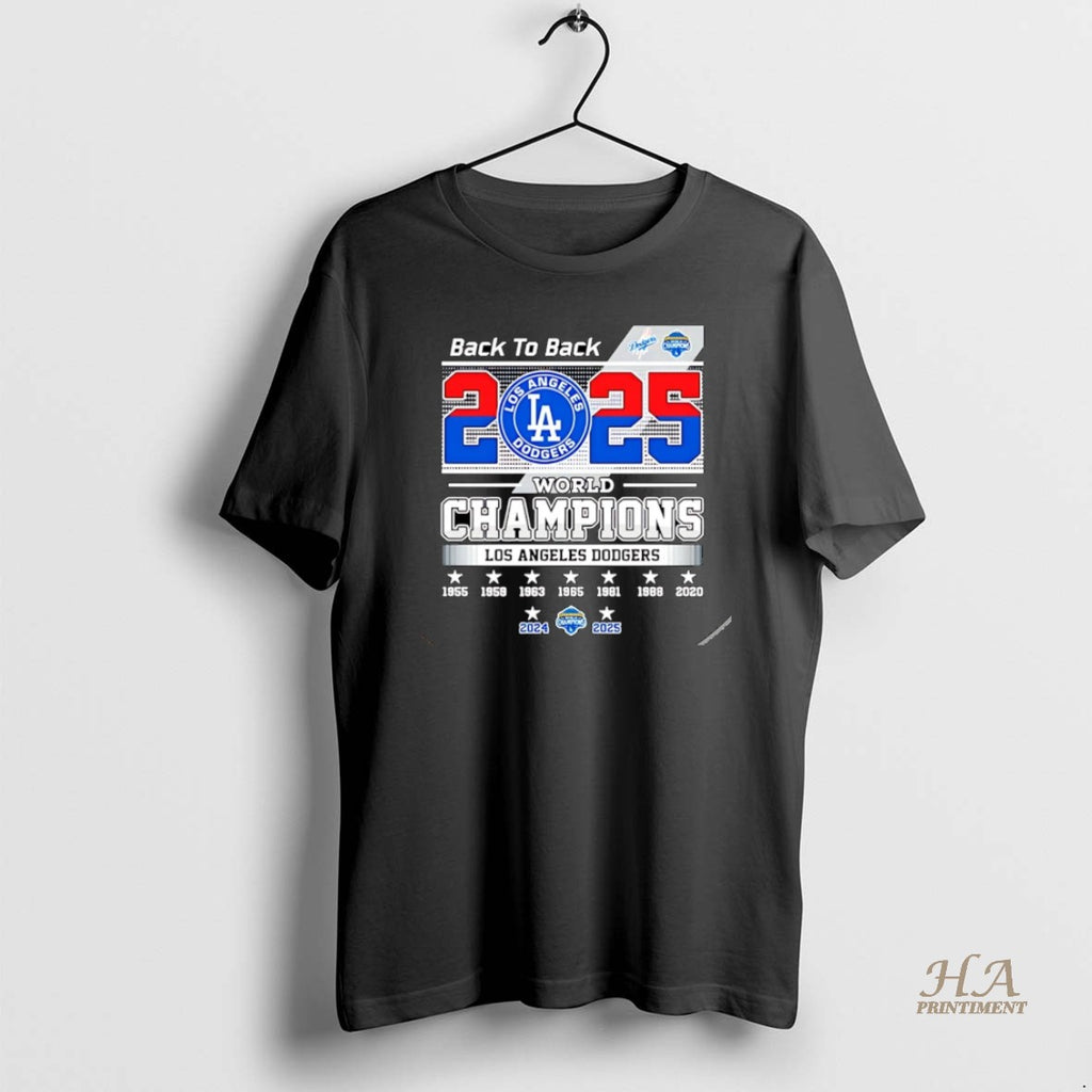 Official Back To Back Los Angeles Dodgers 2025 World Series Christmas