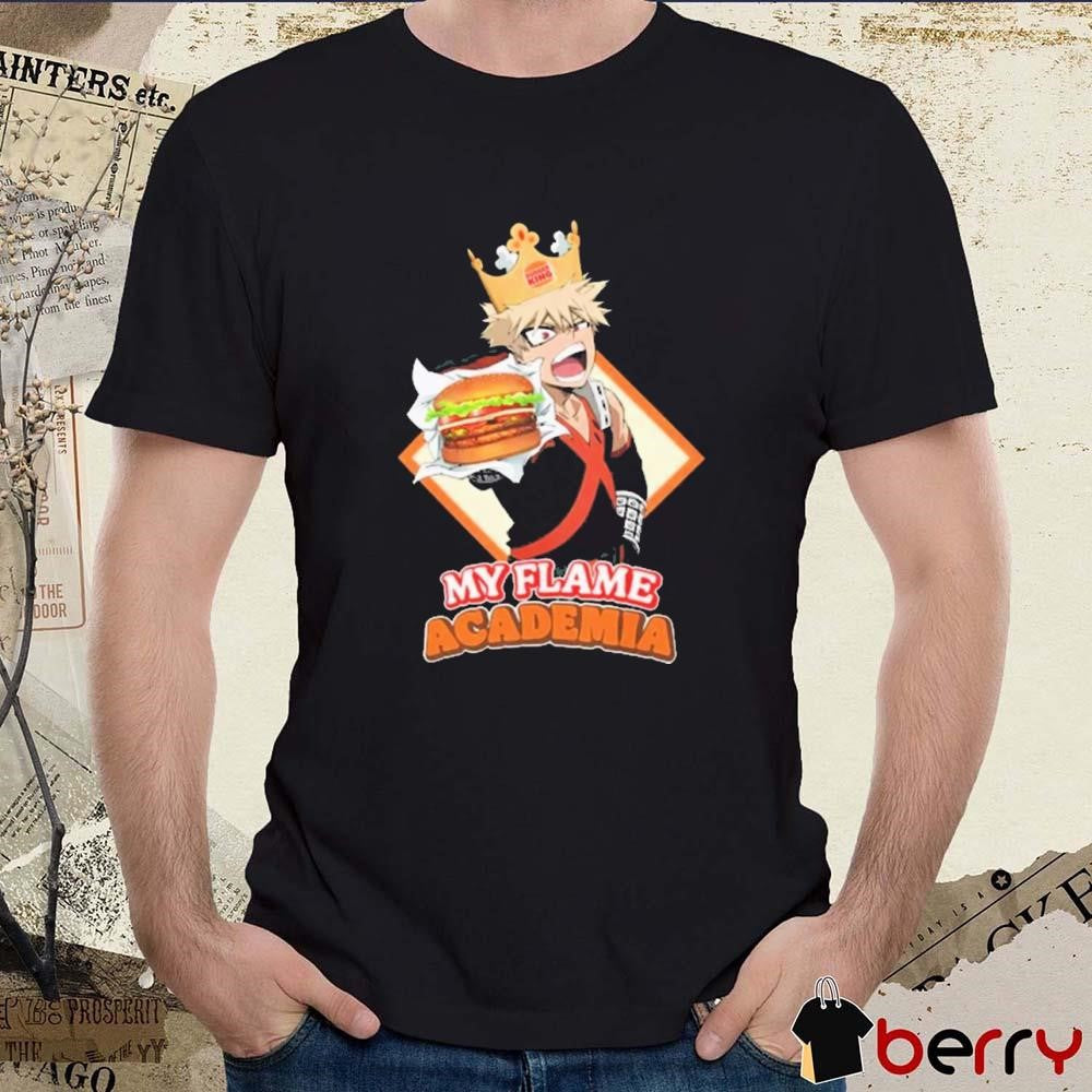 Bakugou Burger King My Flame Academia t-shirt