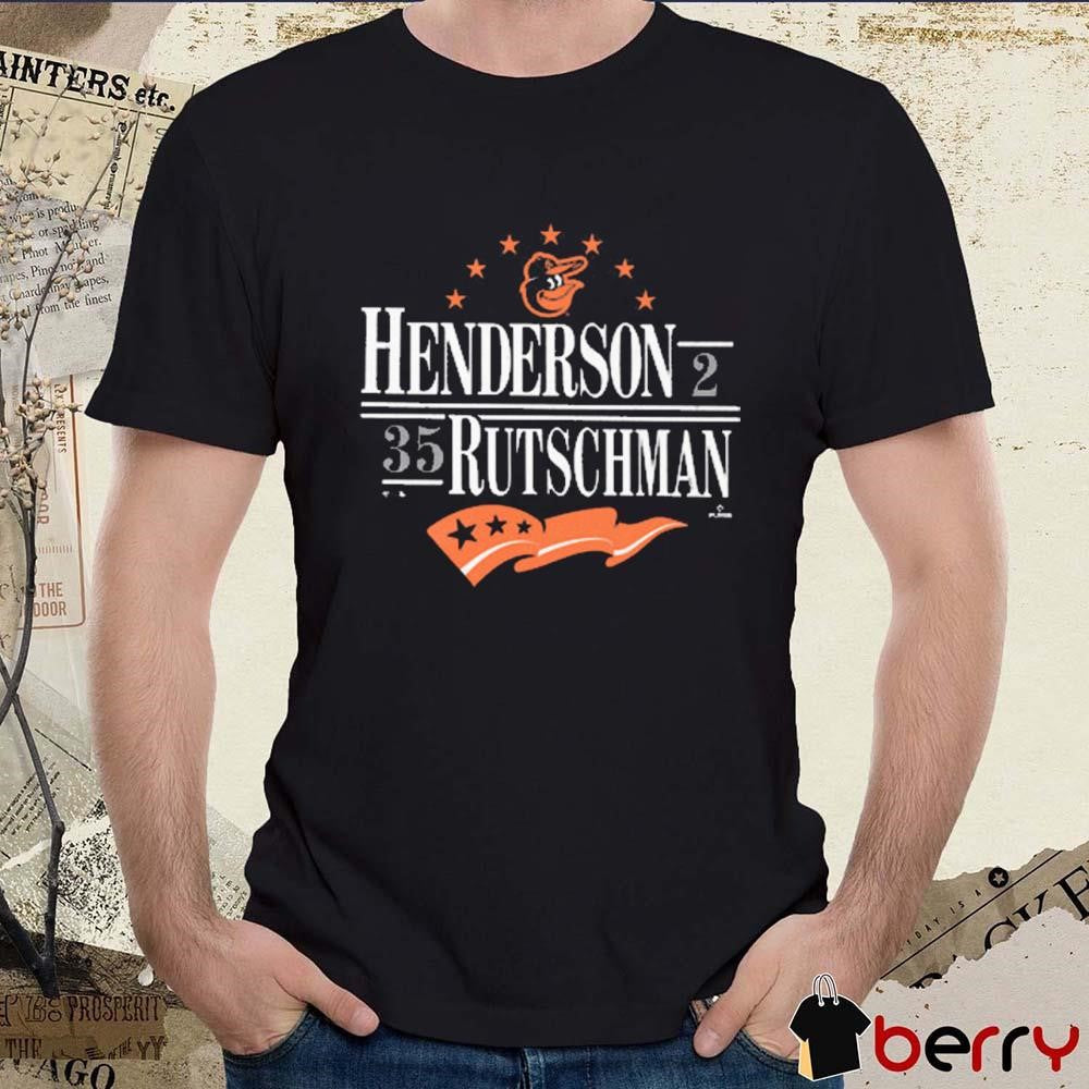 Baltimore Orioles MLB Multi Player Henderson 2 Rutschman 35 t-shirt