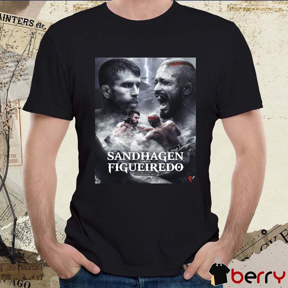 Bantamweight Bout Sandman Vs. Figueiredo God Of War Full Violence Poster t-shirt