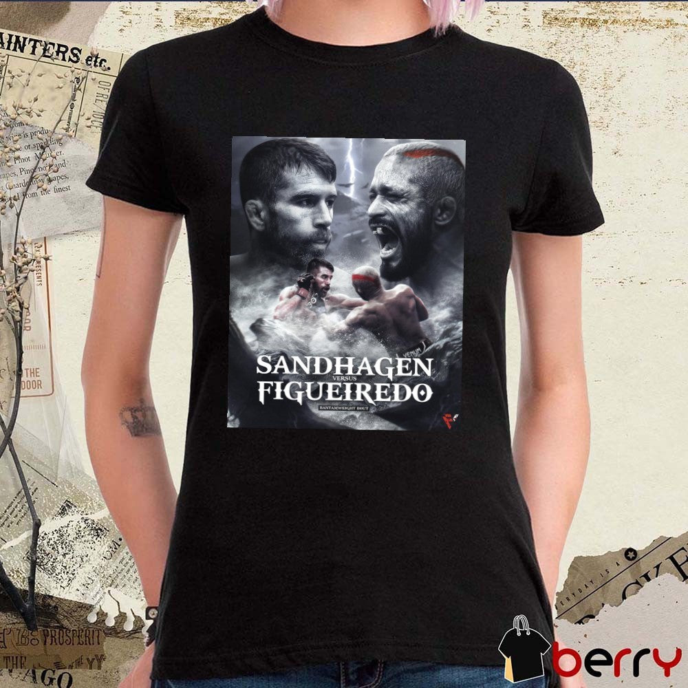 Bantamweight Bout Sandman Vs. Figueiredo God Of War Full Violence Poster t-shirt