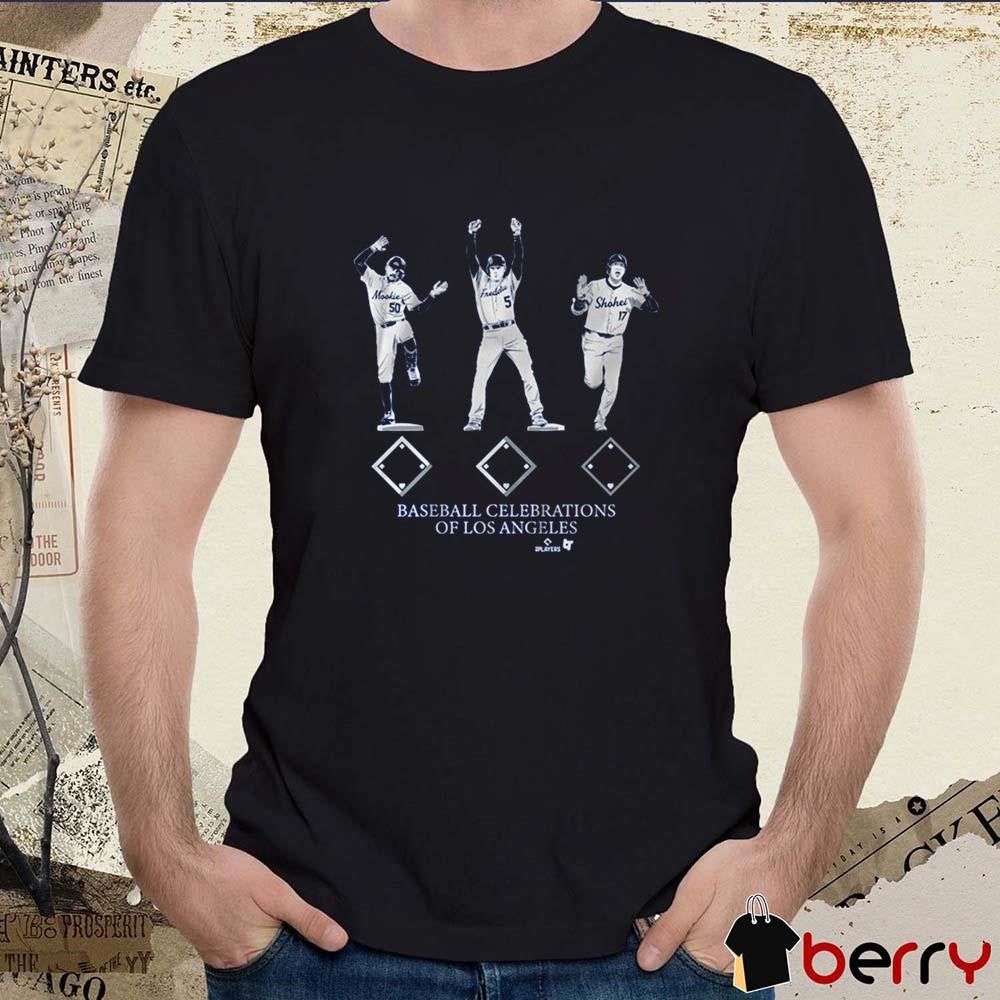 Baseball Celebrations of Los Angeles Dodgers MLB t-shirt
