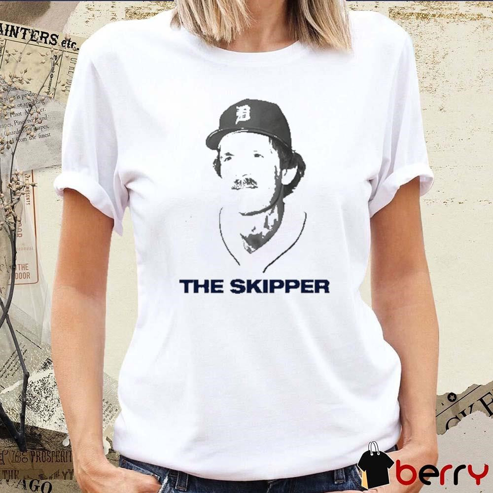 Beau Brieske Wearing Jim Leyland The Skipper t-shirt