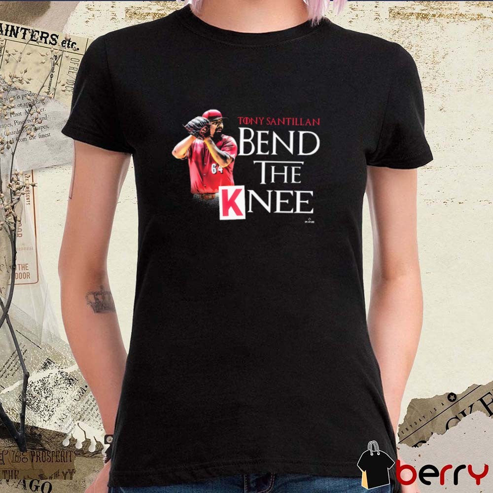 Bend the Knee Tony Santillan Cincinnati Reds MLB Graphic t-shirt
