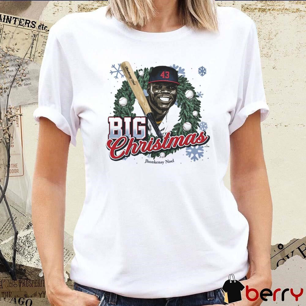 Big Christmas Jhonkensy Noel Cleveland Guardians MLB Painting t-shirt