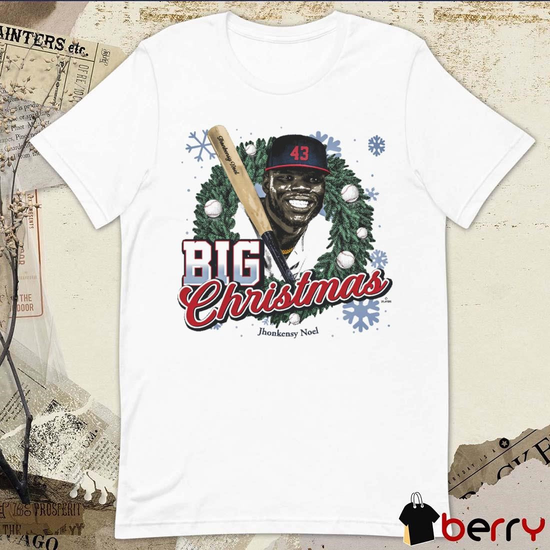 Big Christmas Jhonkensy Noel Cleveland Guardians MLB Painting t-shirt
