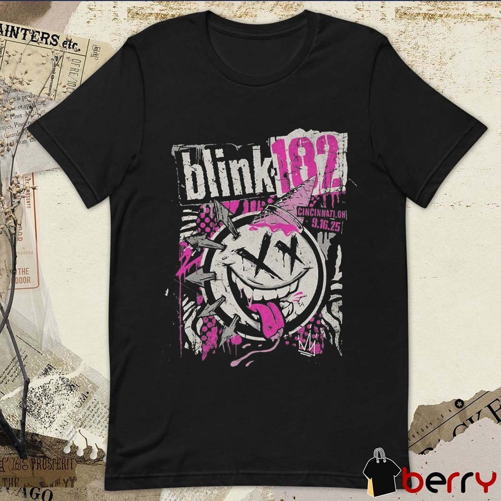 Blink 182 Cincinnati Ohio At Riverbend Music Center On September 16 2025 t-shirt