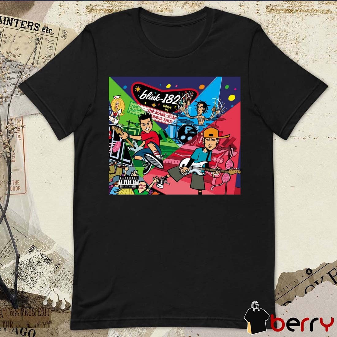 Blink-182 Drive In The Mark Tom Travis Show The Enema Strikes Back Poster t-shirt