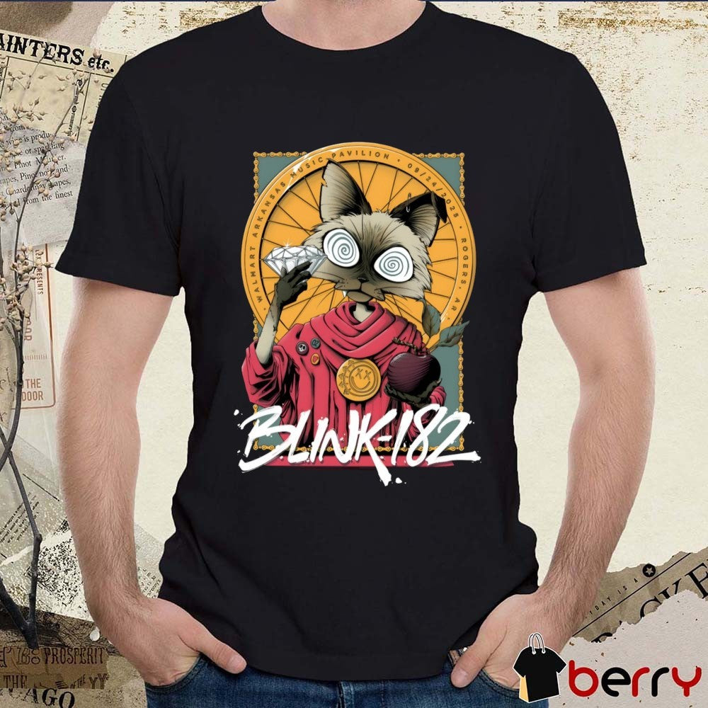 Blink-182 Walmart Arkansas Music Pavilion September 24, 2025 Rogers AR Art t-shirt