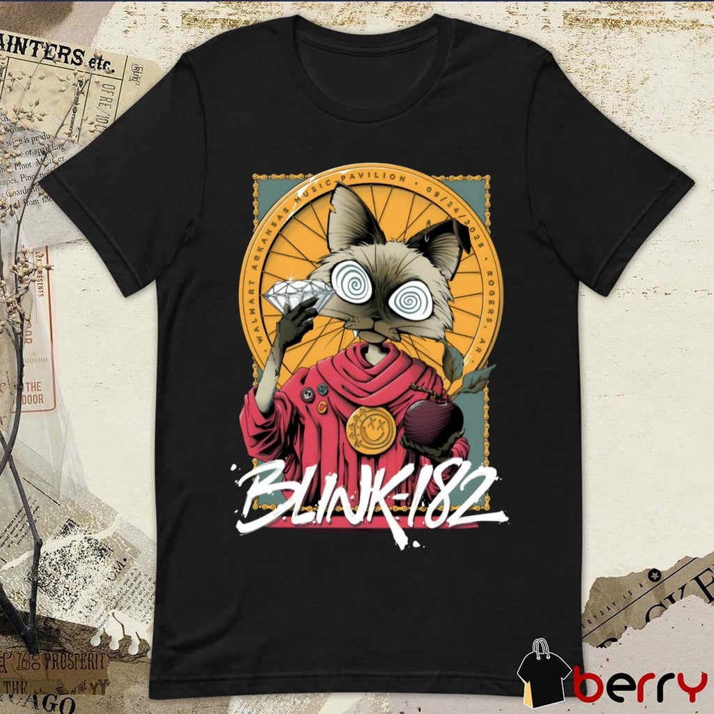 Blink-182 Walmart Arkansas Music Pavilion September 24, 2025 Rogers AR Art t-shirt