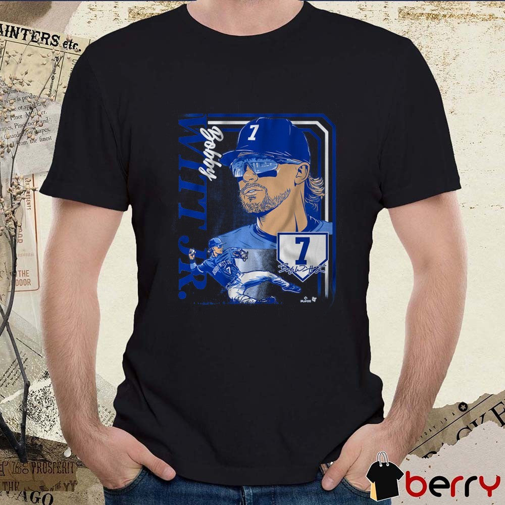 Bobby Witt Jr. 7 Collage Frame Kansas City Royals MLB Signature t-shirt