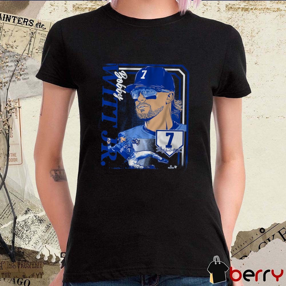 Bobby Witt Jr. 7 Collage Frame Kansas City Royals MLB Signature t-shirt