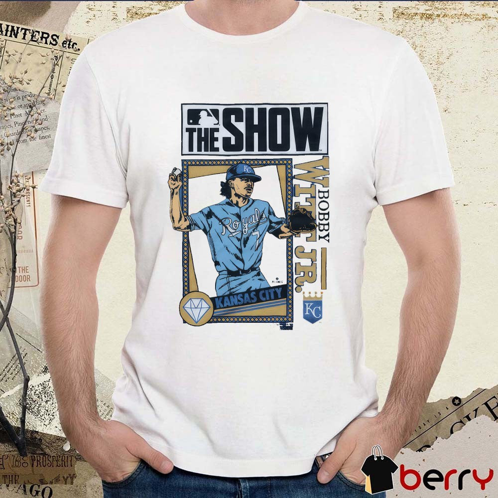 Bobby Witt Jr. MLB The Show Kansas City Royals 2025 Cartoon t-shirt