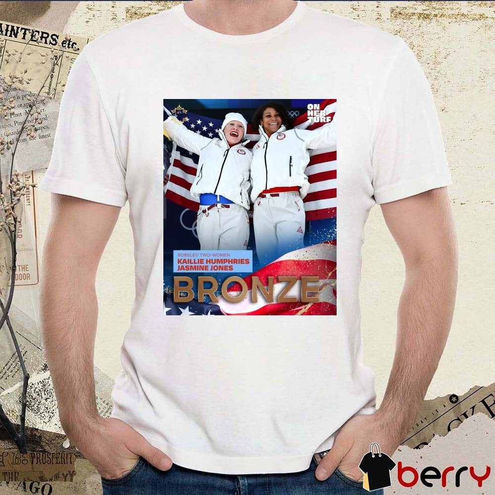 Bobsled Two-Women Kaillie Humphries Jasmine Jones Bronze Milan Cortina 2026 Poster t-shirt