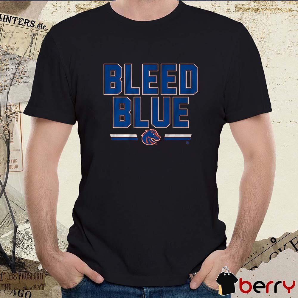 Boise State Broncos Slogan Bleed Blue t-shirt
