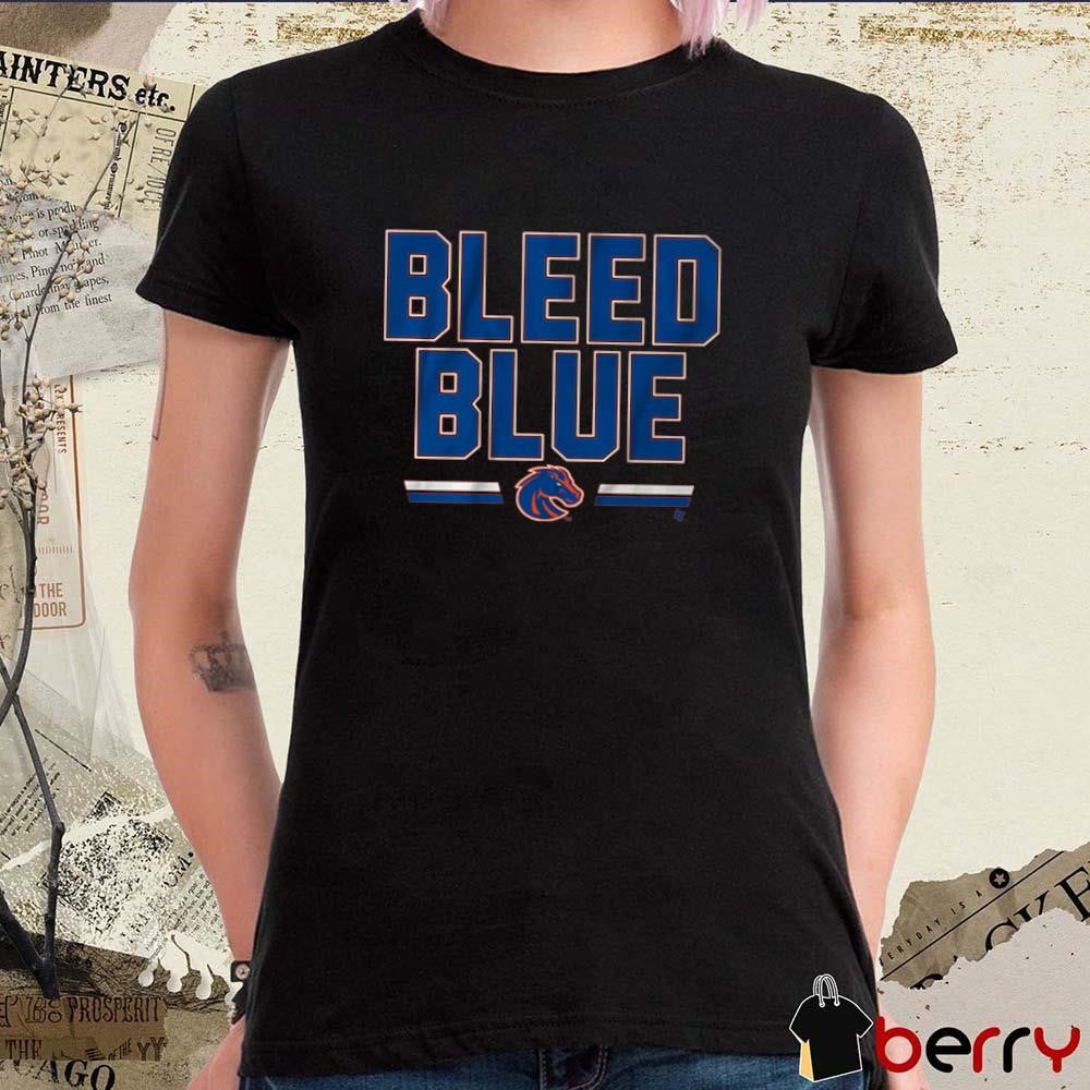 Boise State Broncos Slogan Bleed Blue t-shirt