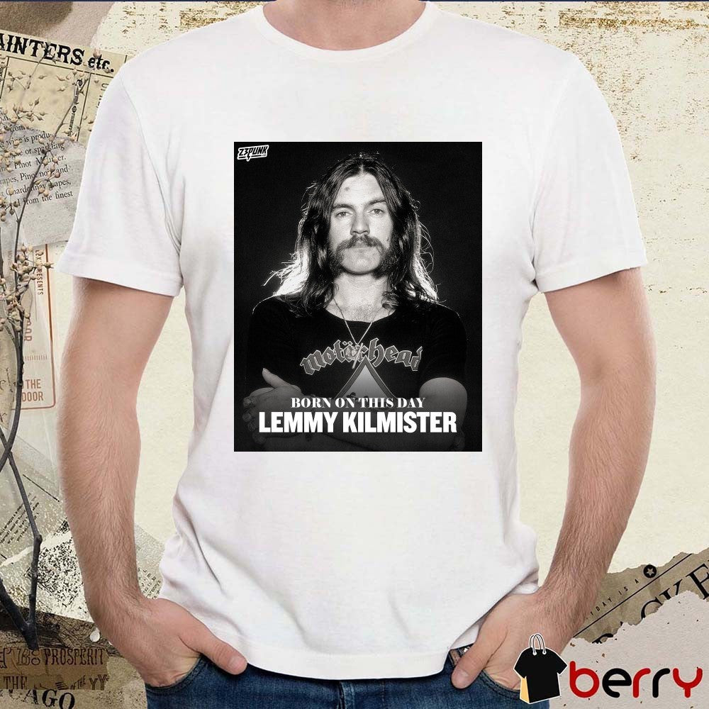 Born On This Day Fraser Lemmy Kilmister 23 Punk Poster t-shirt