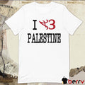 Boume Sama Wearing I A3 Palestine t-shirt