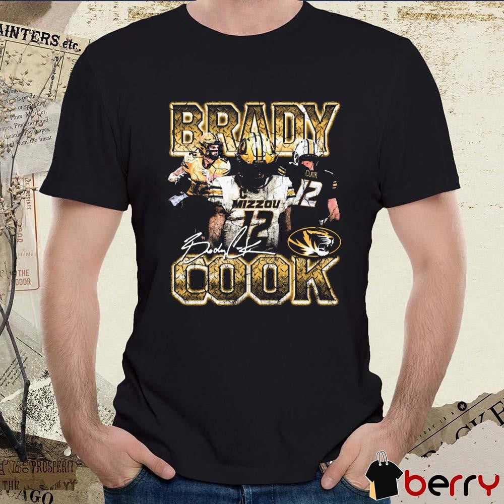 Brady Cook Stadium Missouri Tigers 90s Graphic Signature t-shirt