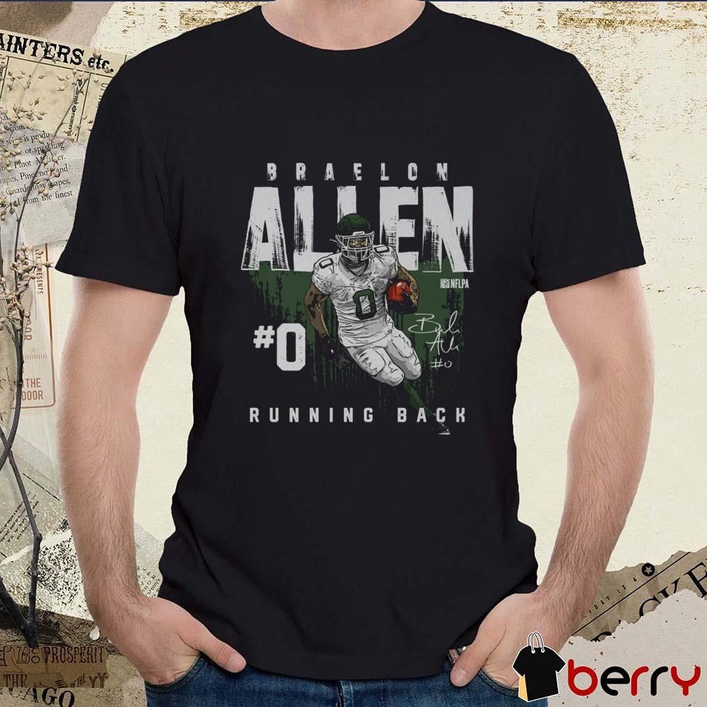 Braelon Allen New York Jets Running Back Brush Signature t-shirt