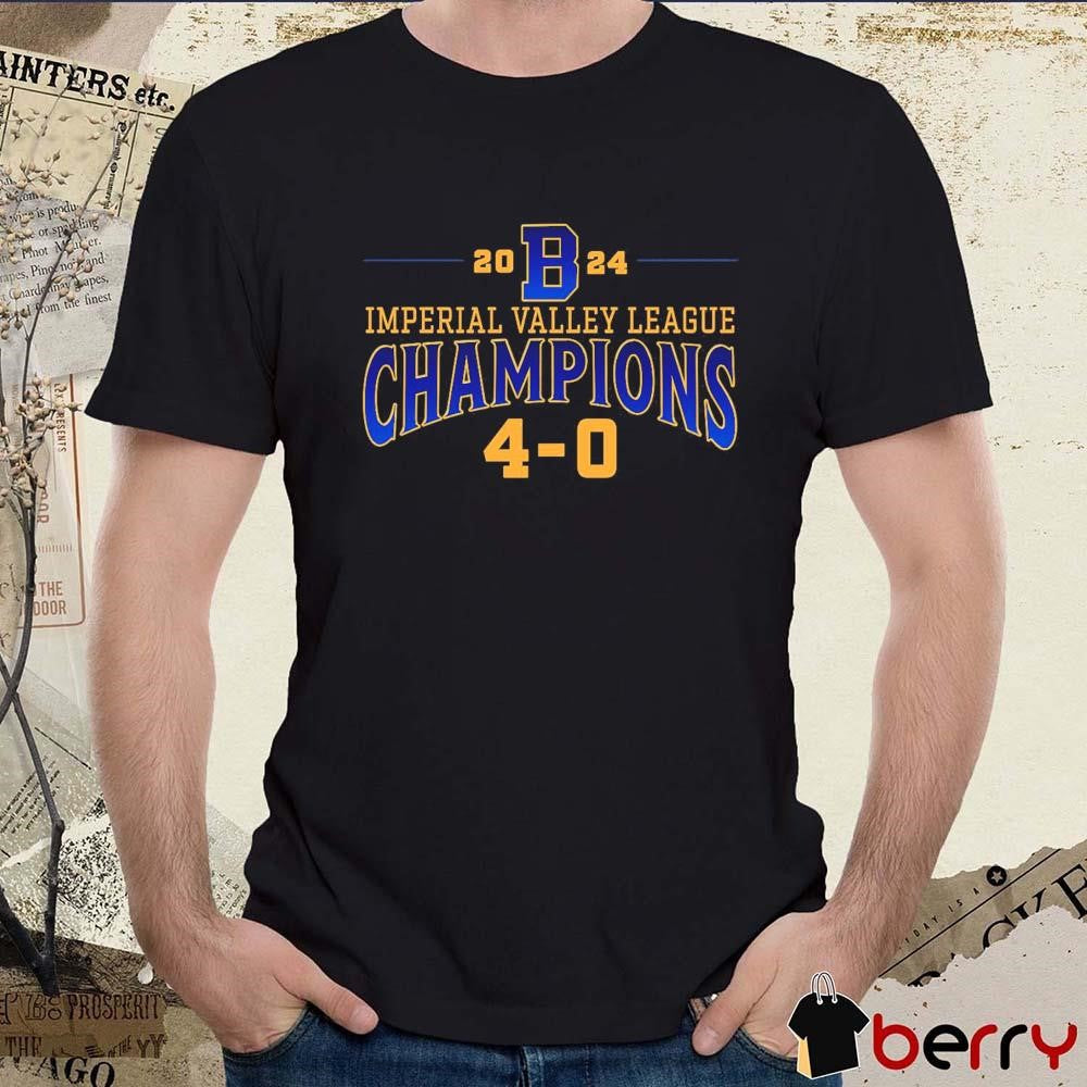 Brawley Wildcats 2024 IVL Imperial Valley League Champions 4-0 t-shirt
