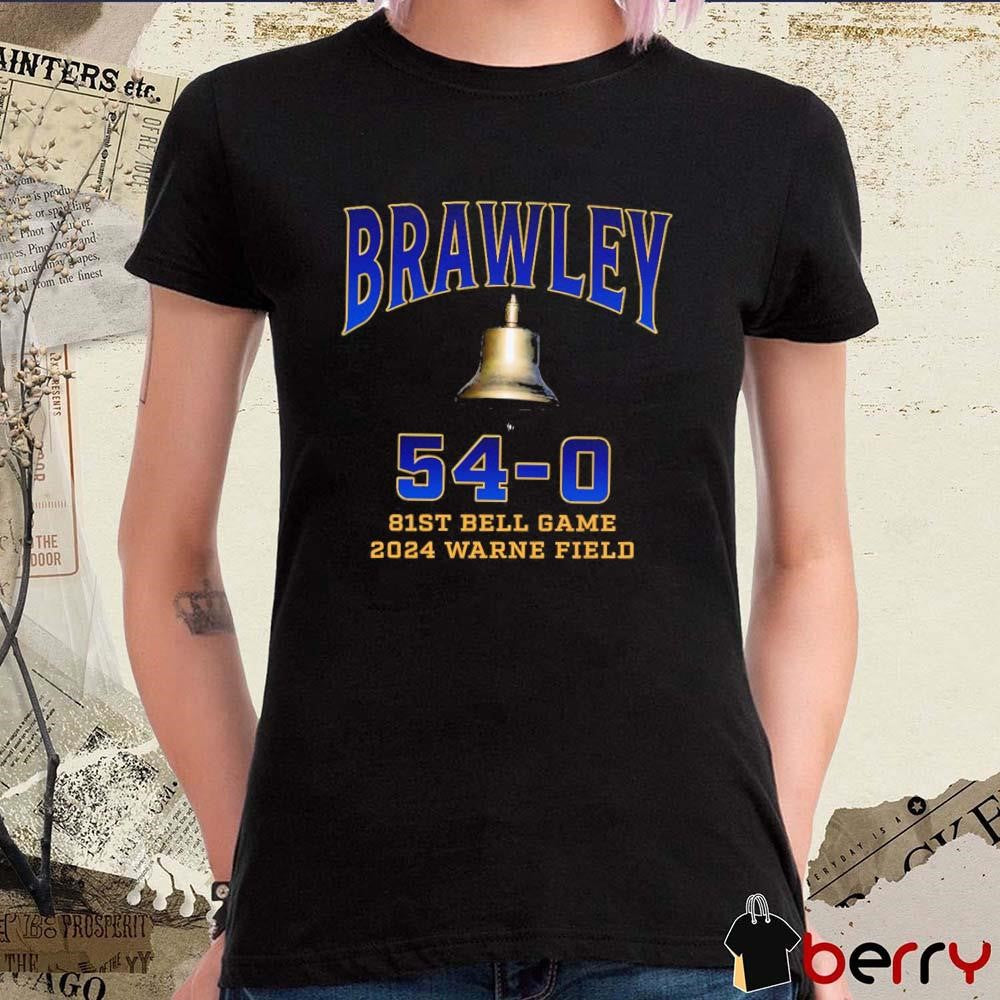 Brawley Wildcats 81st Bell Game 2024 Warne Field 54 – 0 t-shirt