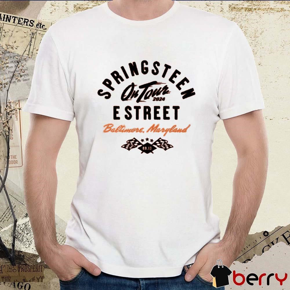 Bruce Springsteen And E Street Band World Tour In Baltimore MD 2024 t-shirt