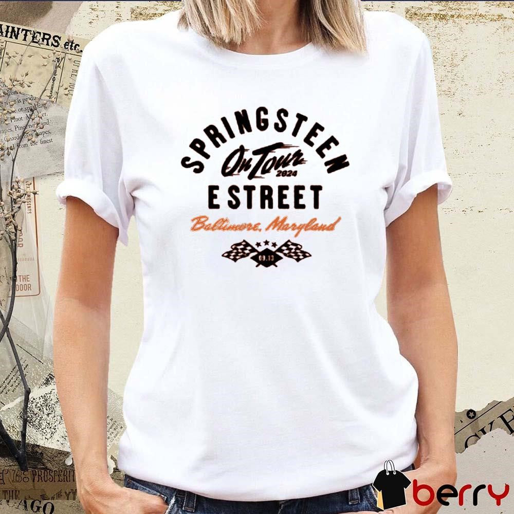 Bruce Springsteen And E Street Band World Tour In Baltimore MD 2024 t-shirt