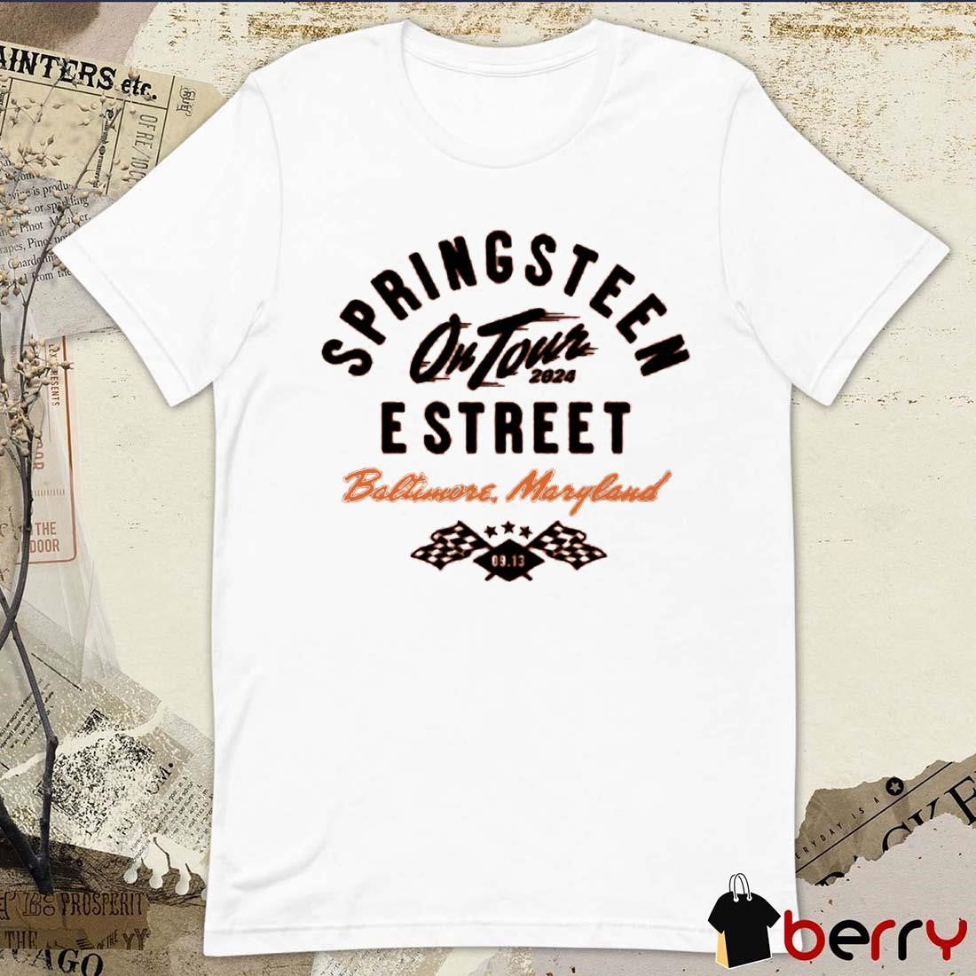 Bruce Springsteen And E Street Band World Tour In Baltimore MD 2024 t-shirt