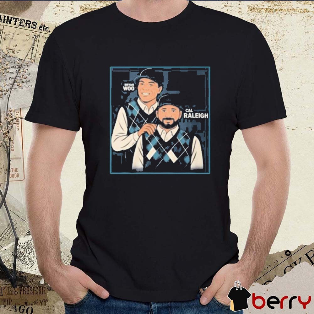 Bryan Woo Seattle Mariners MLB Wearing Bryan Woo And Cal Raleigh t-shirt