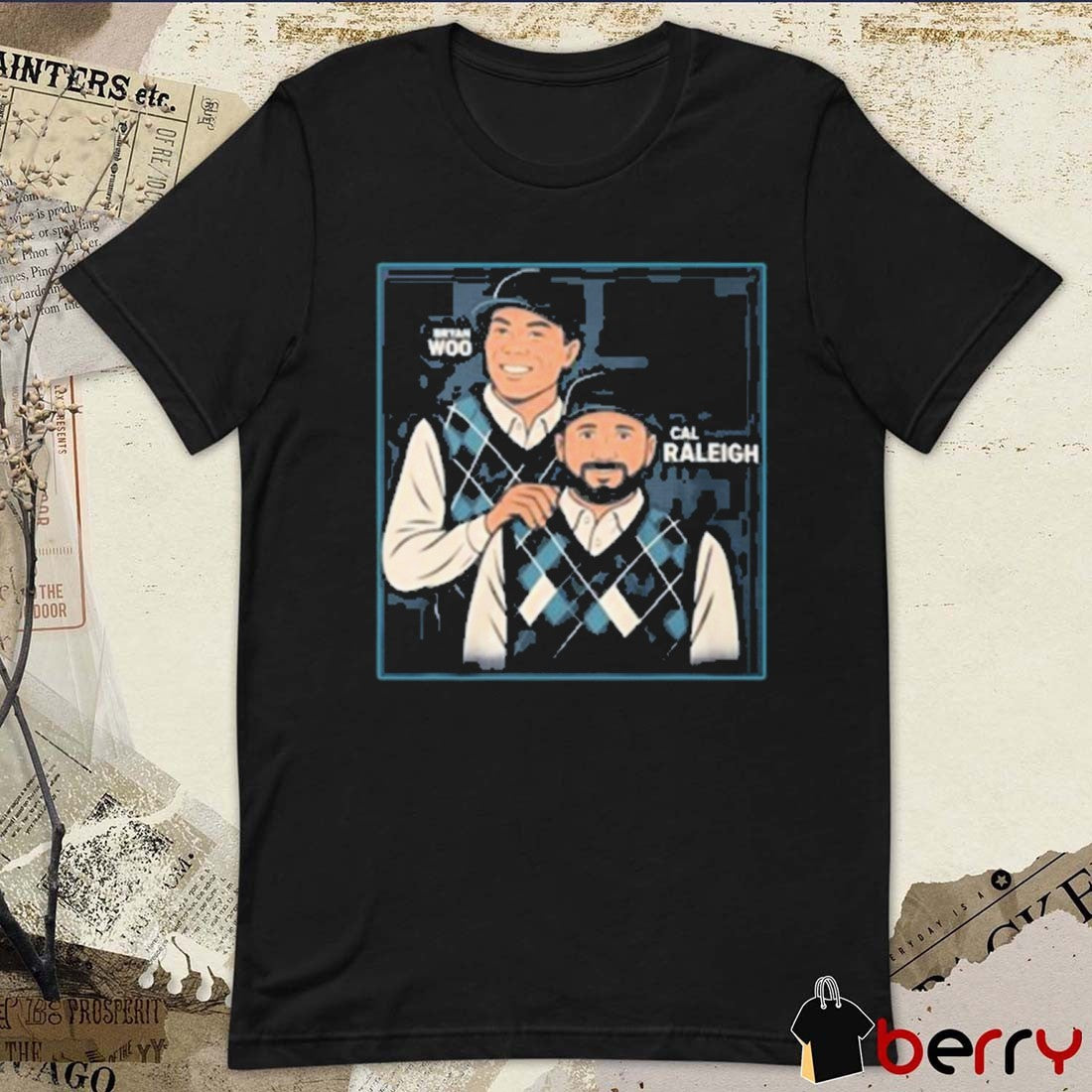Bryan Woo Seattle Mariners MLB Wearing Bryan Woo And Cal Raleigh t-shirt