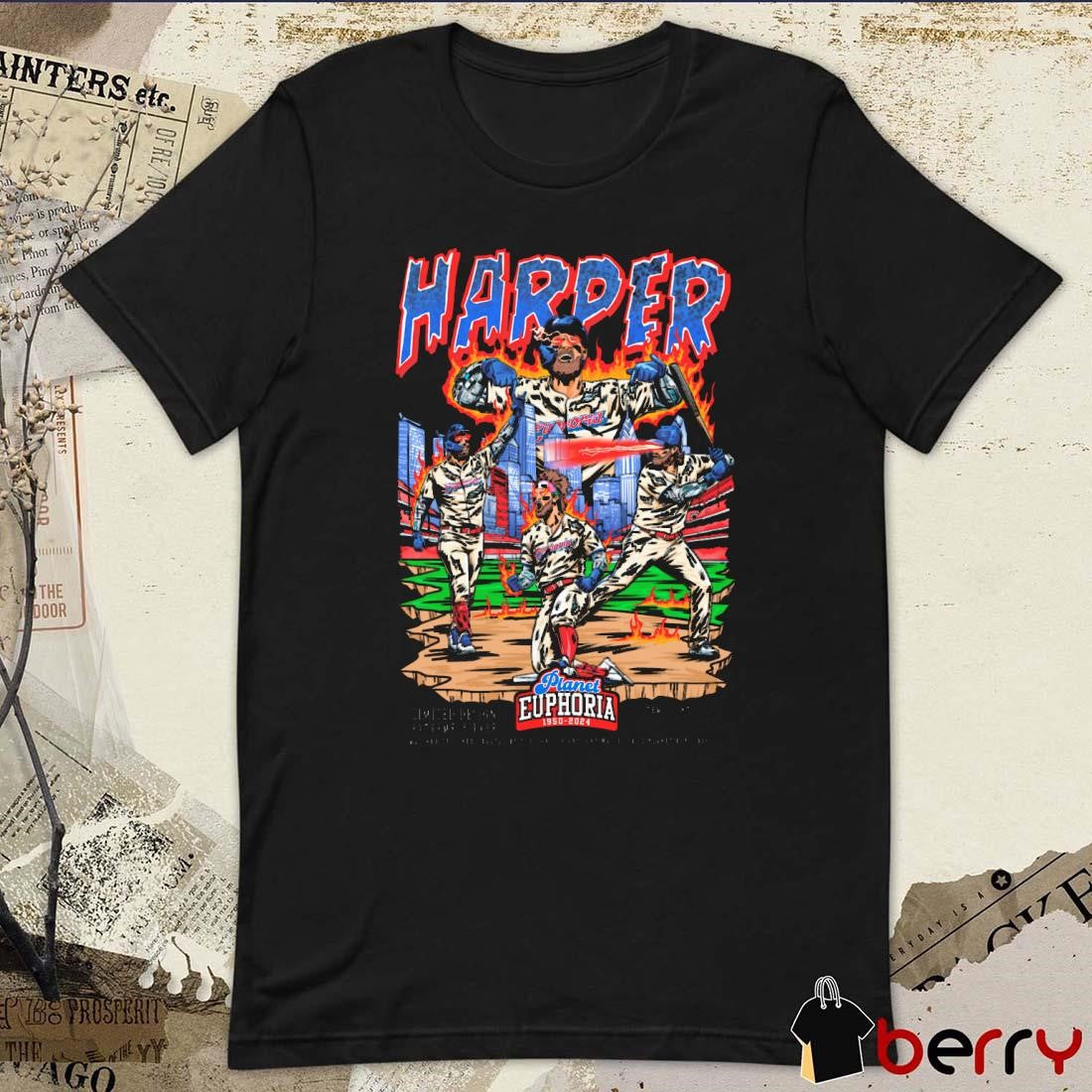 Bryce Harper Philadelphia Phillies MLB Planet Euphoria Art t-shirt