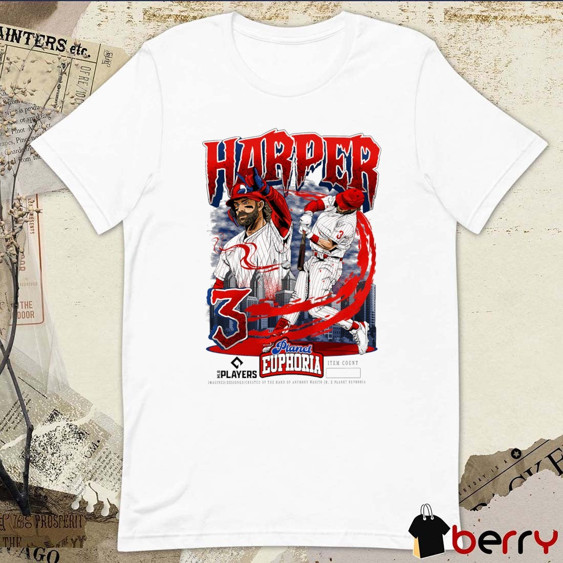 Bryce Harper V3 Philadelphia Phillies MLB Planet Euphoria Art 2026 t-shirt