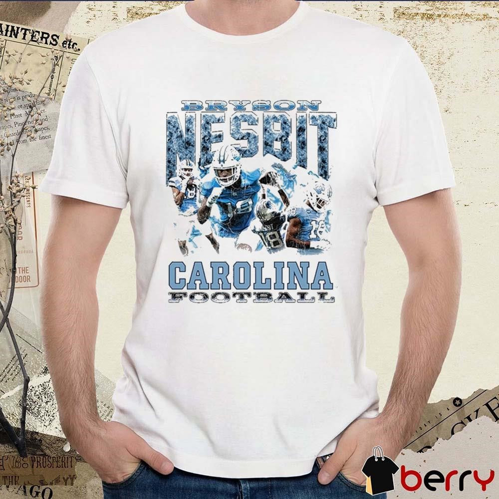Bryson Nesbit North Carolina Tar Heels Football Vintage Graphic t-shirt