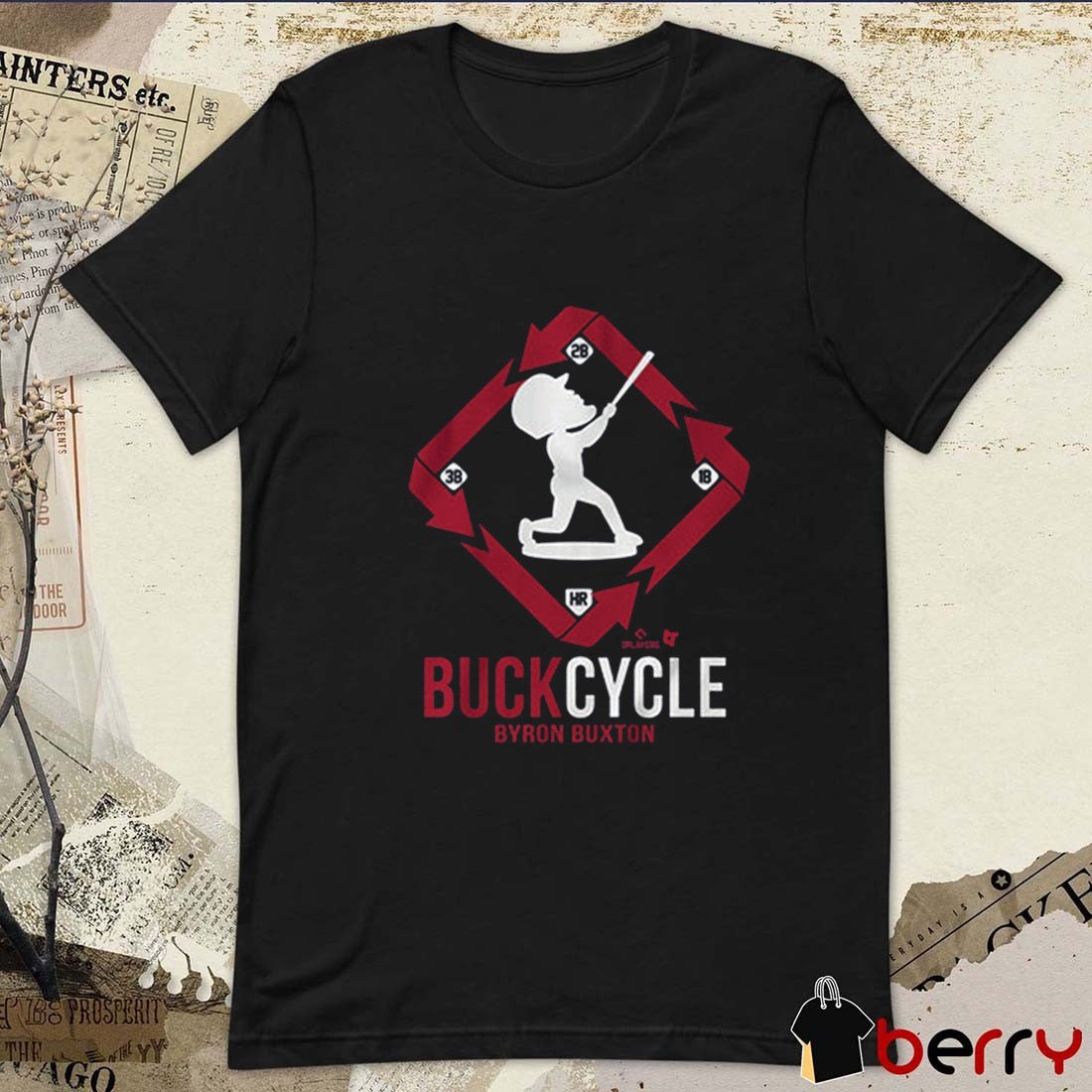Byron Buxton BuckCycle Minnesota Twins MLB Baseball 2025 t-shirt