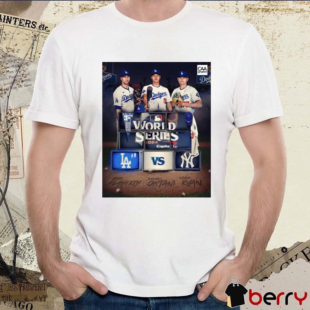 CAA Baseball The Season Finale Starts Los Angeles Dodgers Vs New York Yankees MLB World Series 2024 Capital One Poster Shirt