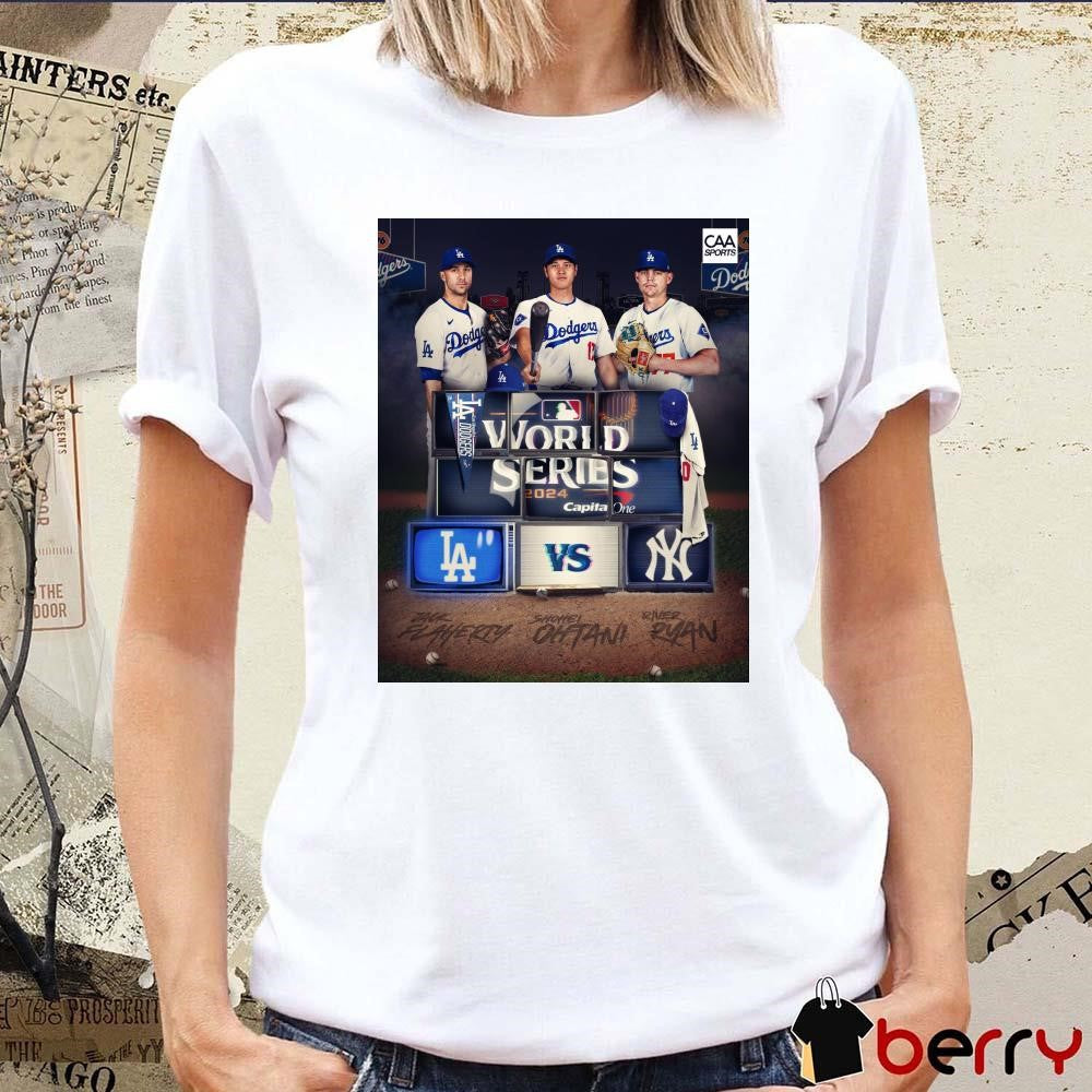 CAA Baseball The Season Finale Starts Los Angeles Dodgers Vs New York Yankees MLB World Series 2024 Capital One Poster Shirt