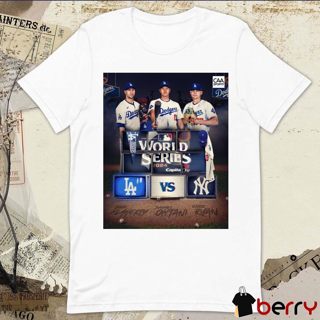 CAA Baseball The Season Finale Starts Los Angeles Dodgers Vs New York Yankees MLB World Series 2024 Capital One Poster Shirt