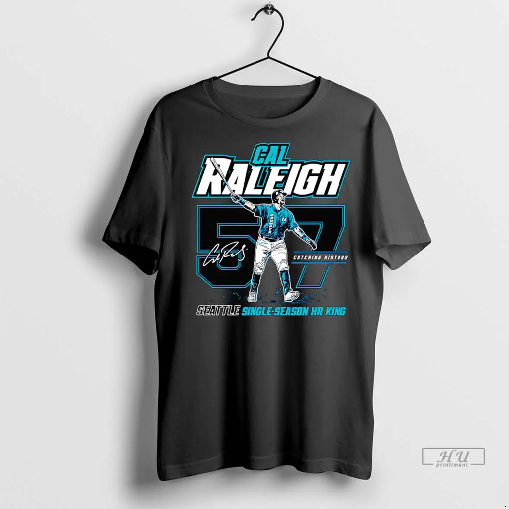 Official Cal Ralegh Seattle Home Run Record T Shirt