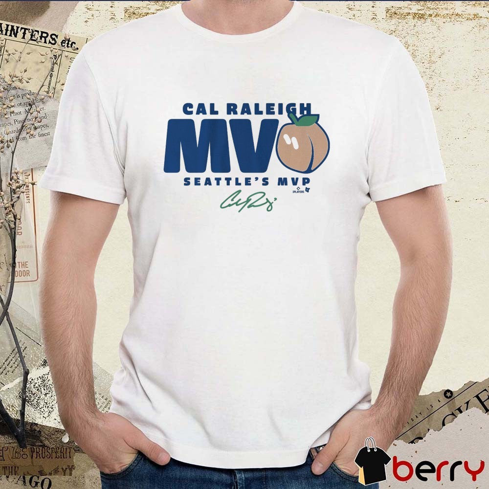 Cal Raleigh Seattle’s MVPeach Seattle Mariners MLB Signature t-shirt