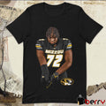 Caleb Pyfrom Missouri Tigers Profile Graphic t-shirt